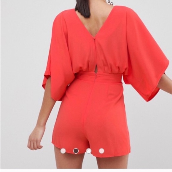 ASOS coral romper - Picture 2 of 3